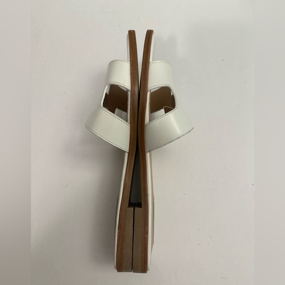 Steve Madden HADYN WHITE LEATHER Slide Sandal Size 10 - Picture 9 of 15